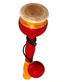 Fairkraft Creations Cup and Ball Wooden Toy - Red