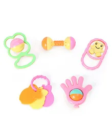 Toysons Classic Rattle Pack of 5 (Colour May Vary)