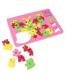 Toes2Nose EVA Foam Elephant Jigsaw Puzzle Pink - 28 Pieces