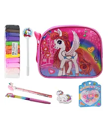 Asera Unicorn Theme Stationery Combo Pack 7 Pieces - Multicolor