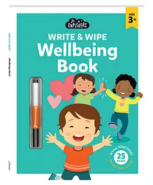 Junior Explorers Write and Wipe Wellbeing Book - English