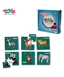 Toys Universe Animal Jigsaw Puzzle Set of 6 - 4 Pieces Each 