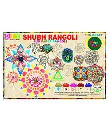Kidsy Winsy Paper Rangoli Diwali DIY Craft Kit - Multicolor 