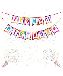 Zyozi Its My Half Birthday Banner Multicolor - Length 96 cm