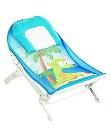 Maanit Jungle Tales Baby Bather for newborn & infants, Compact & Foldable,Baby Bath Seat  (Blue)