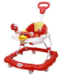 Maanit Musical Activity DuckFace Walker With Parent Rod M-305 (Red)