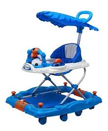 Maanit Musical 3-in-1 Activity Canopy Walker With Parent Rod M-302 - (Blue)