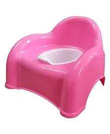 Maanit Baby Potty Seat With Sofa Designing & Removable Lid - Pink
