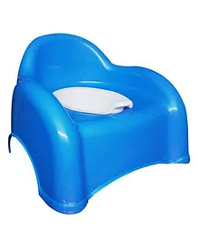 Maanit Baby Potty Seat With Sofa Designing & Removable Lid - Blue