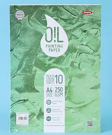 Anupam Oil Painting Paper Loose Sheets A4 Size - 10 Sheets