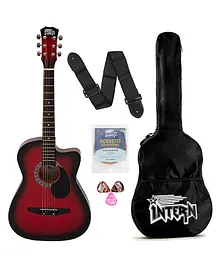 Intern INT-38C Acoustic Guitar Kit - Red