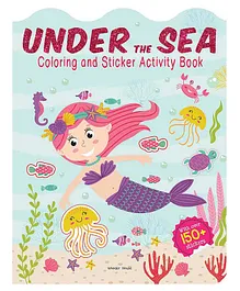 Wonder House Books Princess Under the Sea Colouring & Sticker Activity Book - English