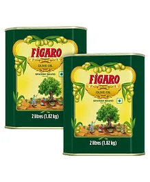 Figaro Pure Olive Oil - 2 Litre (Pack of 2)