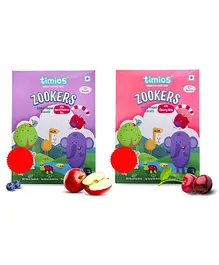 Timios Zookers Cherry Biscuits - 150 gm & Timios Zookers Apple & Blueberry Biscuits - 150 gm