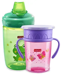 Babyhug Silicon Spout Sipper& All Round Sipper Combo
