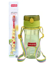 Babyhug Soft Bristles and straw Sipper