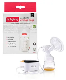 Babyhug milk storage bag with Electric Breast pump