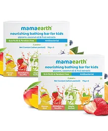 Mama Earth Nourishing Bathing Bar Pack of 5 ? 75 Grams Each (Pack of 2)