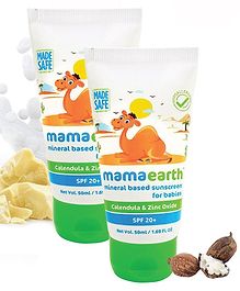 mamaearth Mineral Based Sunscreen For Babies - 50 ml (Pack of 2)