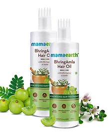 Mamaearth Bhring Amla Hair Oil for Intense Hair Treatment- 250 ml (Pack of 2)