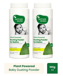 Mother Sparsh Talc-Free Natural Dusting Powder for Babies - 100 gm (Pack of 2)