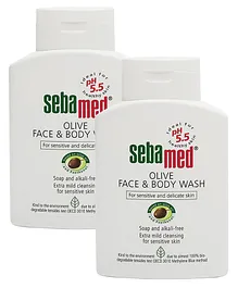 Sebamed Olive Face And Body Wash - 200 ml (Pack of 2)