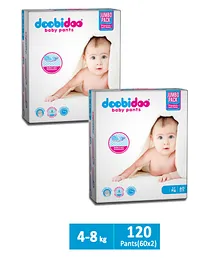 Doobidoo Baby Pants Small Size - 60 Pants - (Pack of 2)