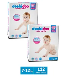 Doobidoo Baby Pants Medium Size - 56 Pants - (Pack of 2)