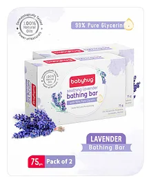 Babyhug Soothing Lavender Bathing Bar, 75 g - Pack of 2