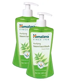 Himalaya Purifying Neem Face Wash - 400 ml (Pack of 2 )