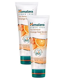 Himalaya Tan Removal Orange Face Scrub - 100 gm(Pack of 2 )
