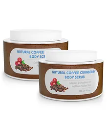 The Moms Co Natural Cranberry Coffee Body Scrub - 100 gm(Pack of 2 )