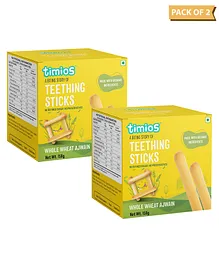 Timios Teething Sticks Whole Wheat Ajwain - 150 gm Pack of 2