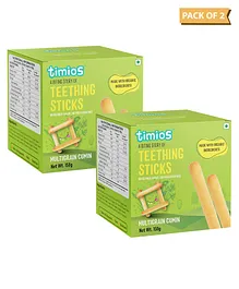 Timios Teething Sticks Multigrain Cumin - 150 gm Pack of 2