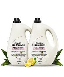 goodnessme Certified Organic 2-in-1 Baby Laundry Detergent & Conditioner - 1 Litre (Pack of 2)