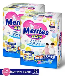 Merries Pant Style Diapers XXL - 26 Pieces - (Pack of 2)