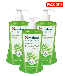 Himalaya Purifying Neem Face Wash - 400 ml (Pack of 3)
