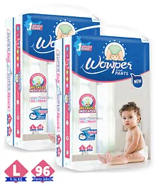 Wowper Fresh Pants Diapers Large - 48 Pieces - (Pack of 2)