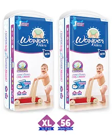 Wowper Fresh Pants Diapers Exta Large - 28 Pieces - (Pack of 2)