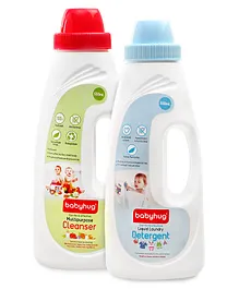 Babyhug Liquid Laundry Detergent - 550 ml and Babyhug Liquid Multi Purpose Cleanser - 550 ml - Combo Pack