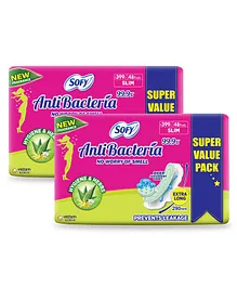 Sofy Anti Bacteria Extra Long Sanitary Pads - 48 Pieces - (Pack of 2)