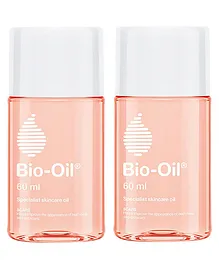 Bio Oil - 60 ml, Specialist Skin Care Oil - Scars, Stretch Mark, Ageing, Uneven Skin Tone (Pack of 2)