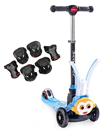 Babyhug Celerity Kids Kick Scooter with 4 Level Height Adjustment - Blue