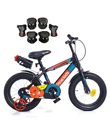 Pine Kids Rubber Air Tyres Bicycle 14 Inch Wheels  - Black & Safety Gear Accessories