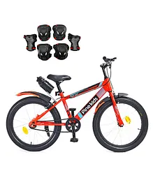 Pine Kids 20 Inch Bicycle- Red With Pine Kids Safety and Protective Gear Accessories Small Size - Black