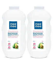 Mee Mee Fresh Feel Baby Powder - 500 gm(Pack of 2)