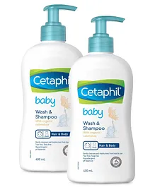Cetaphil Baby Wash & Shampoo - 400 ml (Pack of 2)