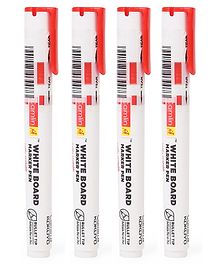 Kokuyo Camlin White Board Marker - Red- Pack Of 4