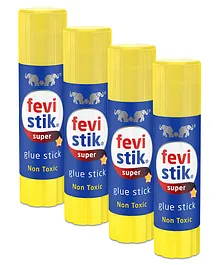 Pidilite Fevistik Super Glue Stick Non Toxic Transparent Adhesive For Student?s Project Work Art & Craft Projects - 8 gm- Pack Of 4