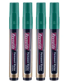 Reynolds Permanent Marker Pen - Green- Pack Of 4